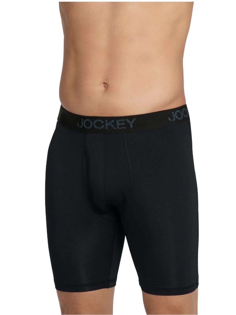 Jockey® Essentials Men's Microfiber Long Leg Boxer Brief Underwear, Pack of 3